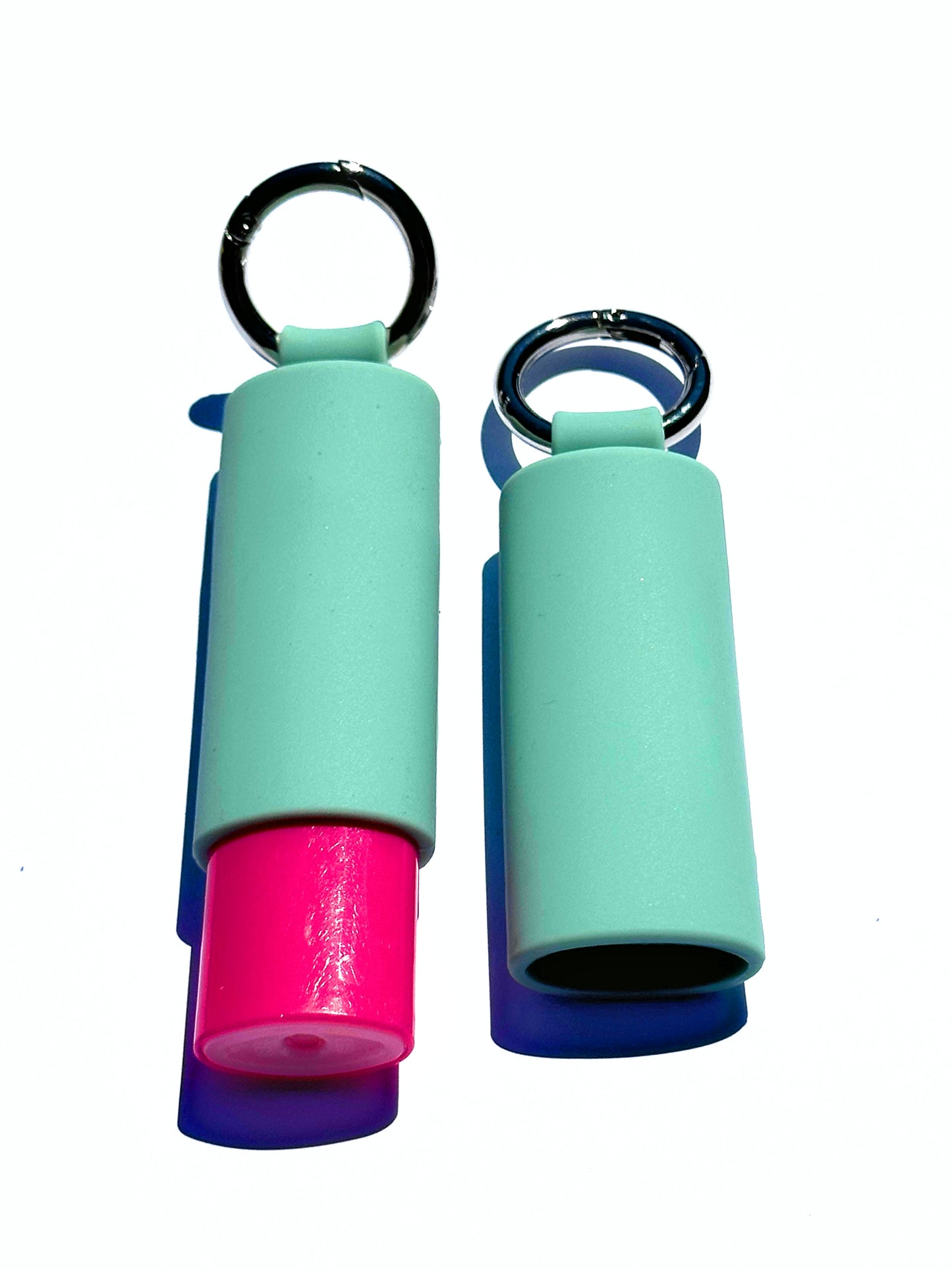 Light Gray Lighter Holder Keychain with Spring Clip made by Lighter Locators