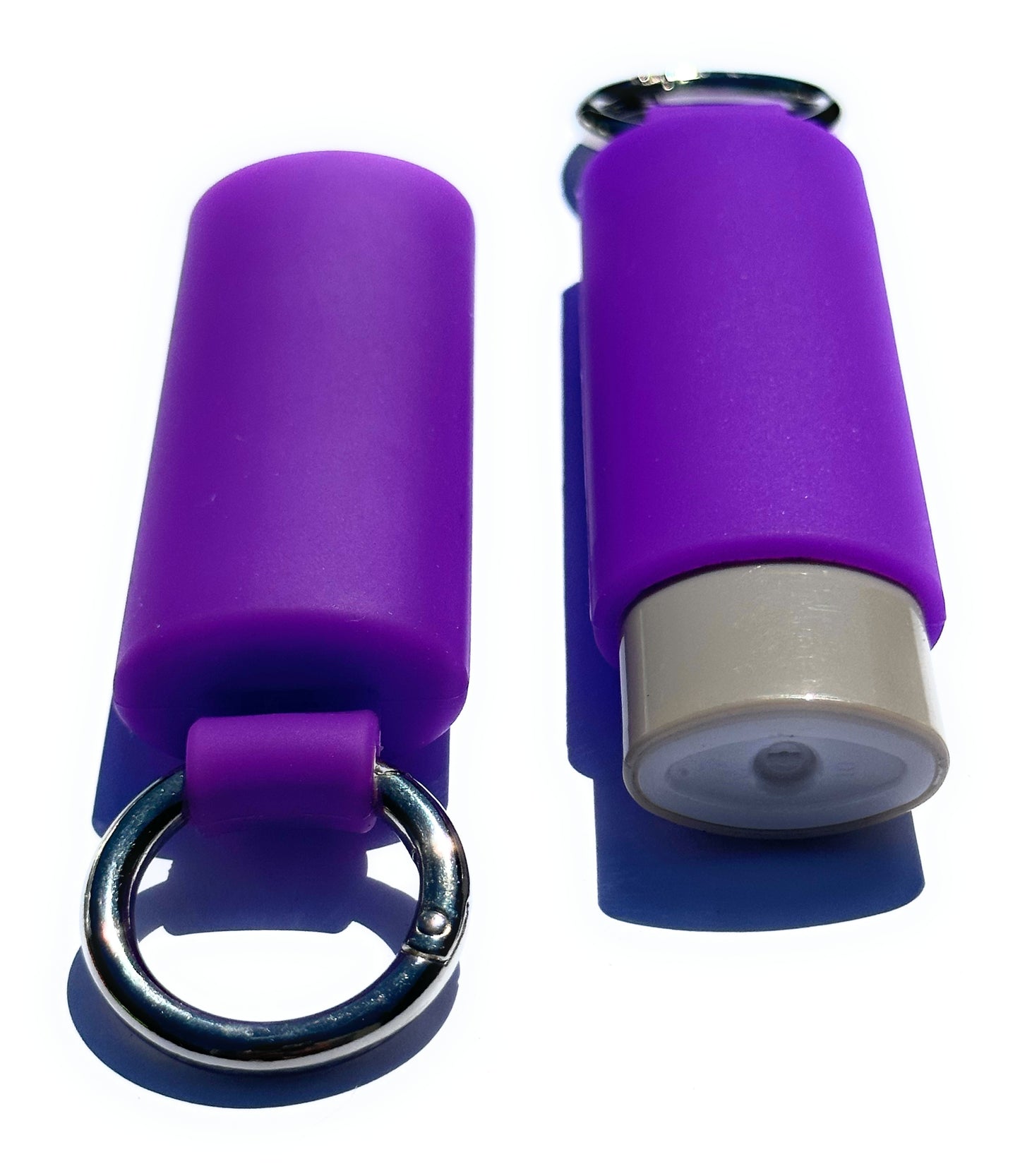 Purple Lighter Holder Keychain with Spring Clip made by Lighter Locators