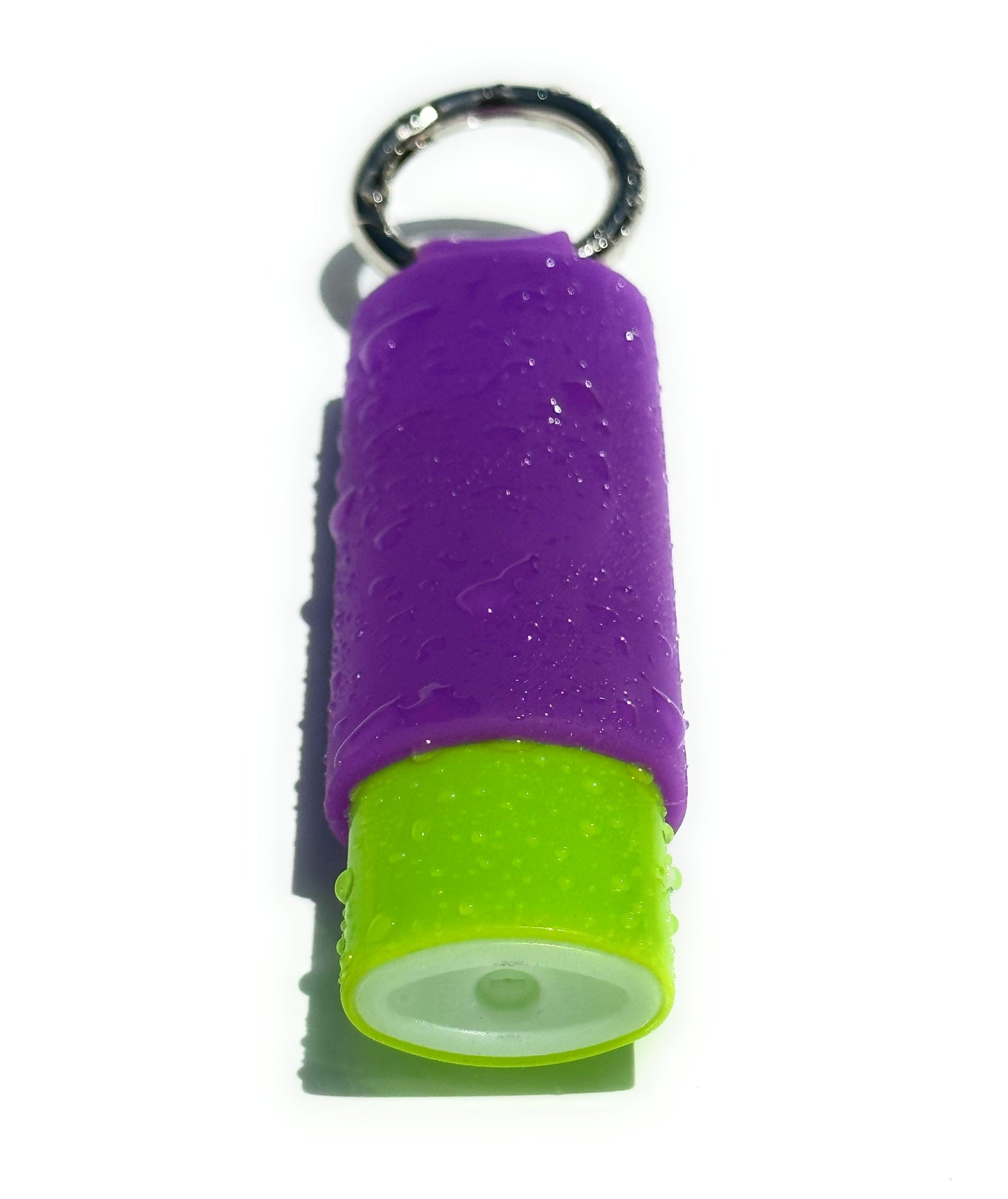 Purple Lighter Holder Keychain with Spring Clip made by Lighter Locators