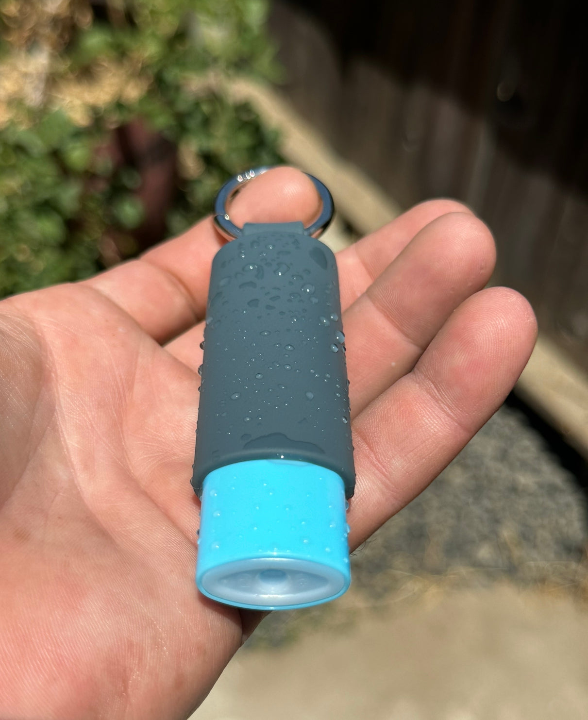 Charcoal Lighter Holder Keychain with Spring Clip made by Lighter Locators