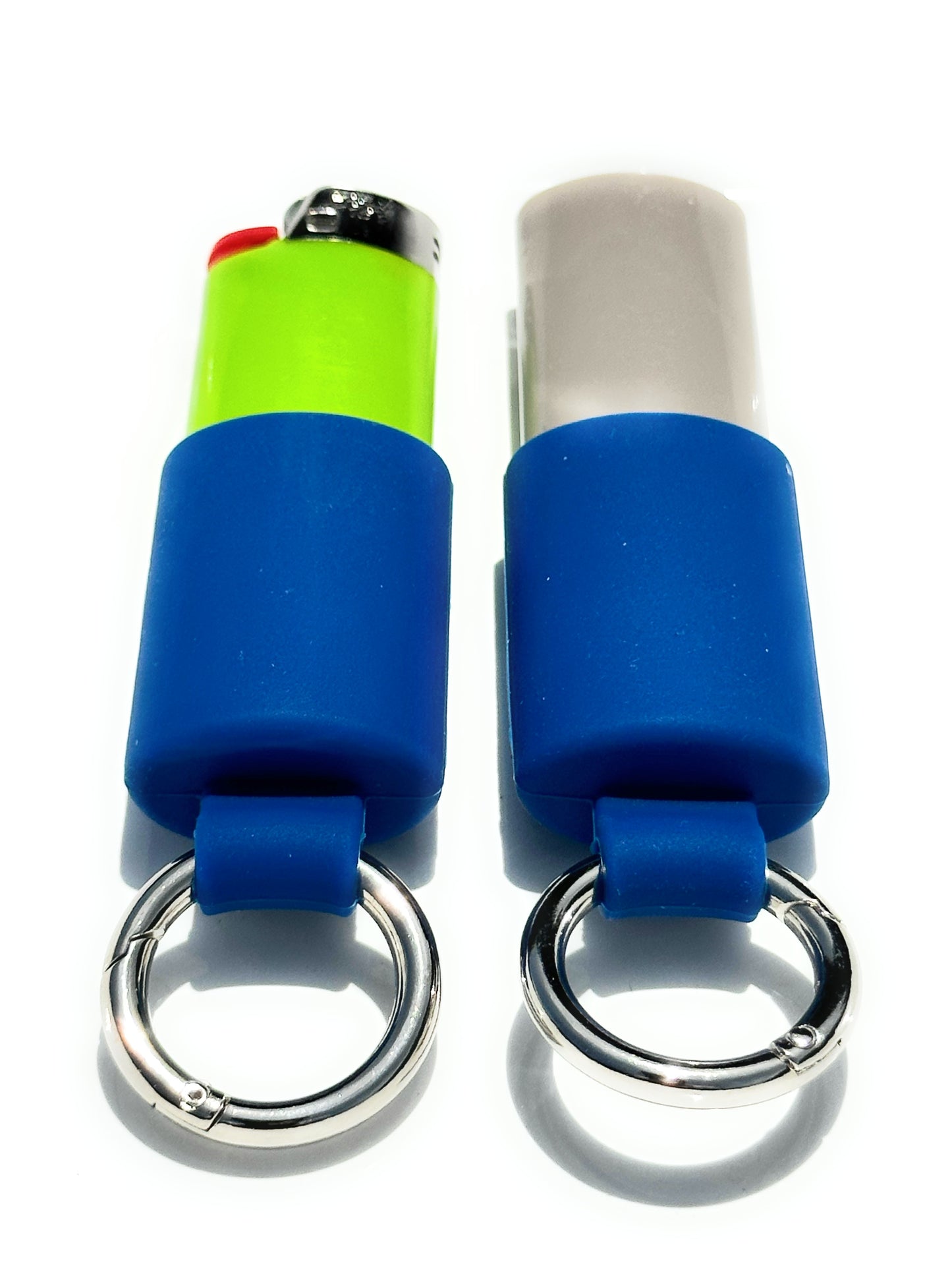 Keychain Lighter Safety Caps with Spring Clips (2 Pack)