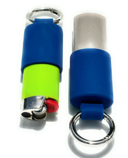 Keychain Lighter Safety Caps with Spring Clips (2 Pack)