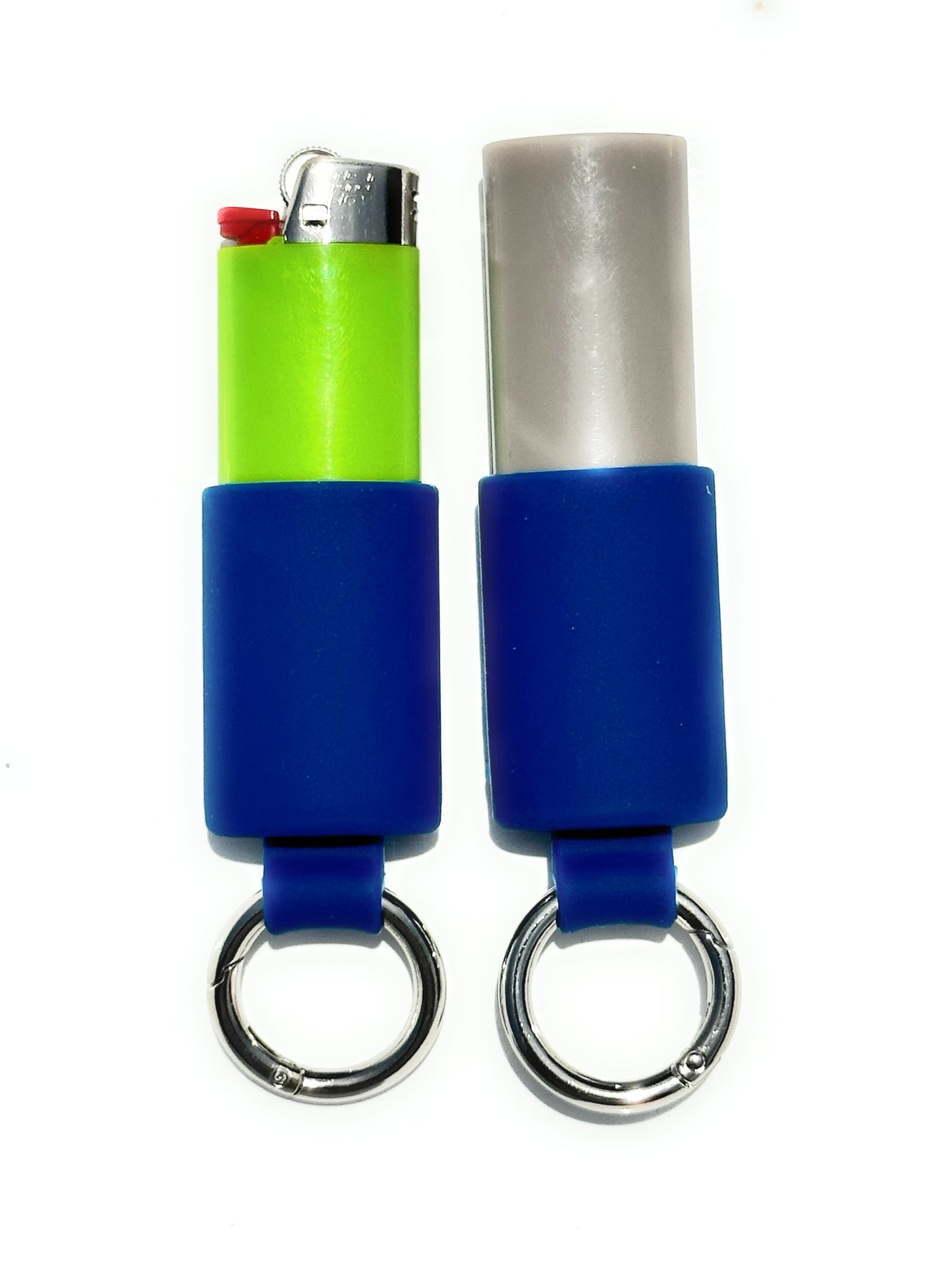 Keychain Lighter Safety Caps with Spring Clips (2 Pack)