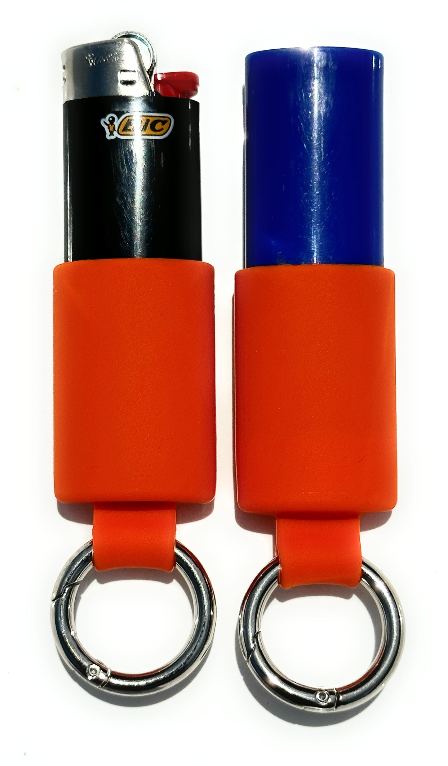 Keychain Lighter Safety Caps with Spring Clips (2 Pack)