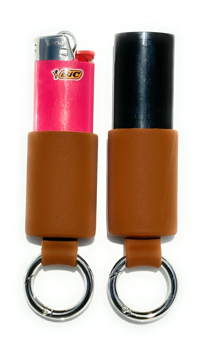 Keychain Lighter Safety Caps with Spring Clips (2 Pack)