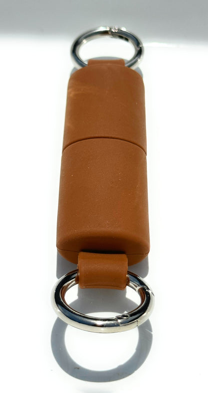 Keychain Lighter Safety Caps with Spring Clips (2 Pack)