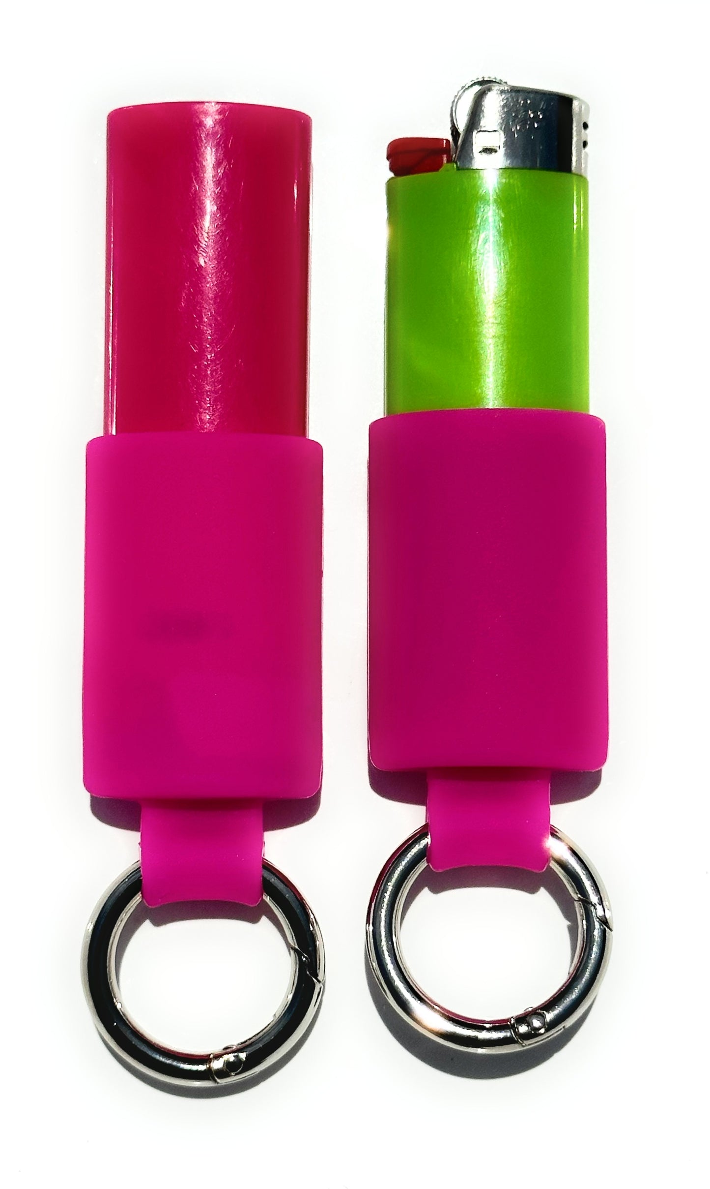 Keychain Lighter Safety Caps with Spring Clips (2 Pack)