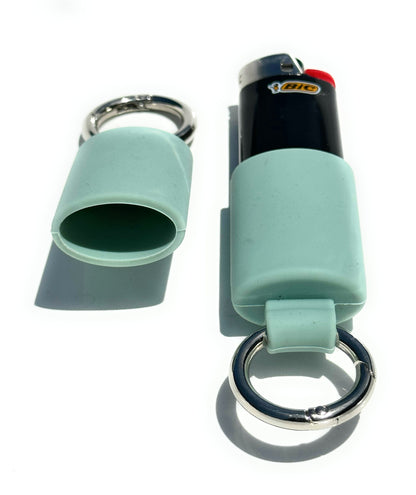 Keychain Lighter Safety Caps with Spring Clips (2 Pack)