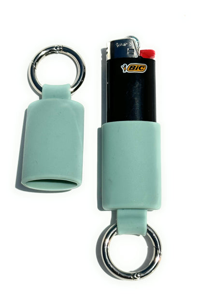 Keychain Lighter Safety Caps with Spring Clips (2 Pack)