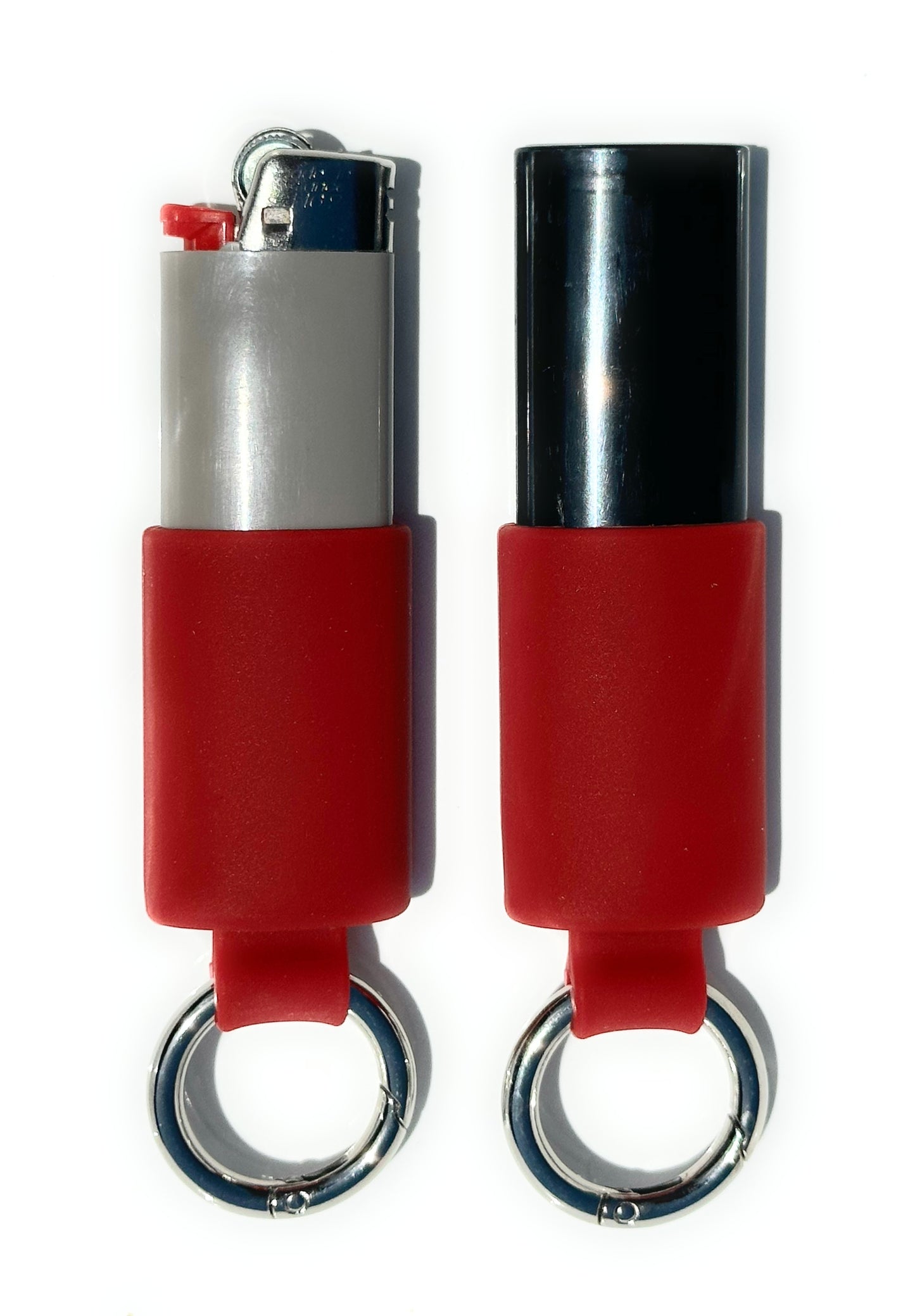 Keychain Lighter Safety Caps with Spring Clips (2 Pack)