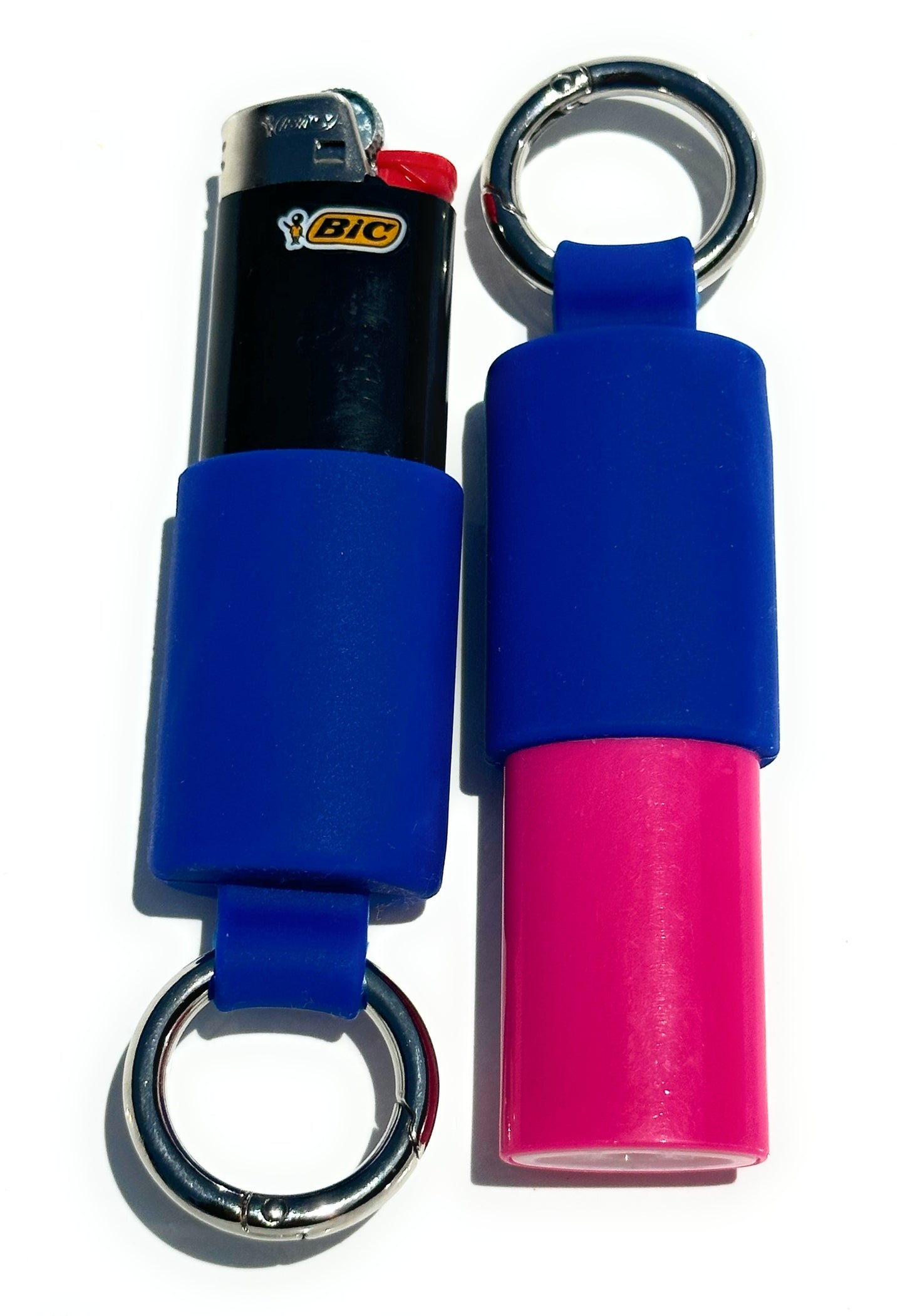 Keychain Lighter Safety Caps with Spring Clips (2 Pack)