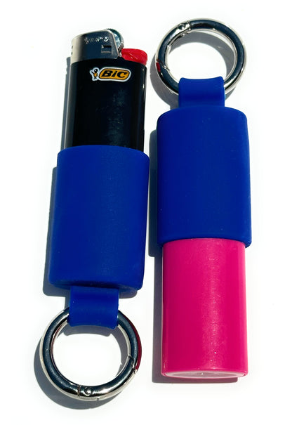 Keychain Lighter Safety Caps with Spring Clips (2 Pack)