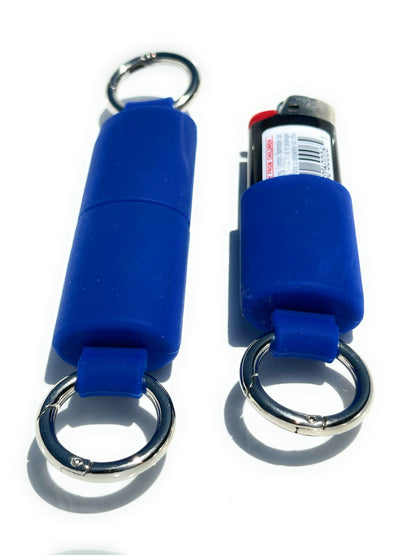 Keychain Lighter Safety Caps with Spring Clips (2 Pack)