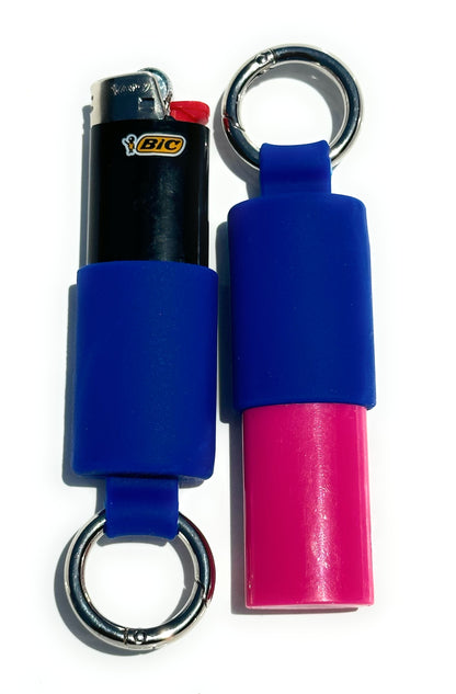 Keychain Lighter Safety Caps with Spring Clips (2 Pack)