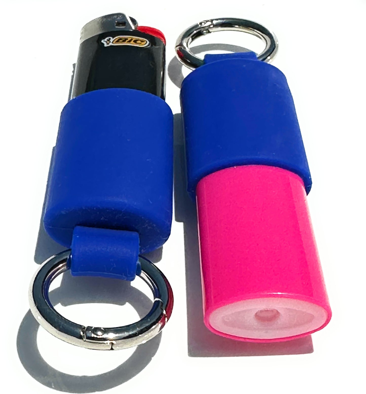 Keychain Lighter Safety Caps with Spring Clips (2 Pack)