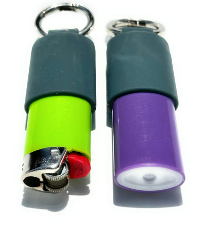 Keychain Lighter Safety Caps with Spring Clips (2 Pack)