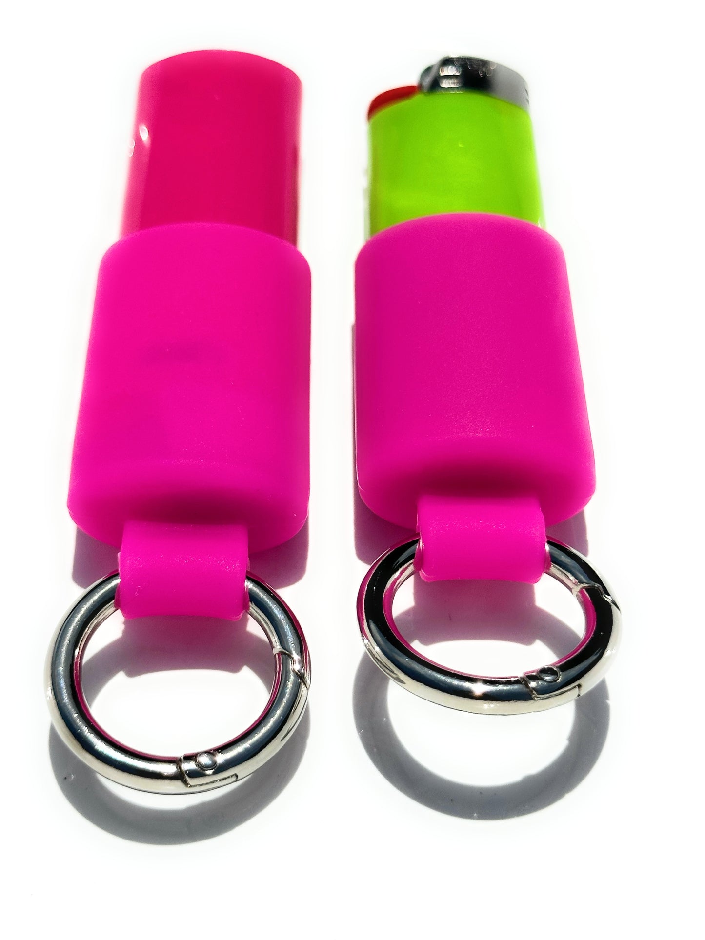 Keychain Lighter Safety Caps with Spring Clips (2 Pack)